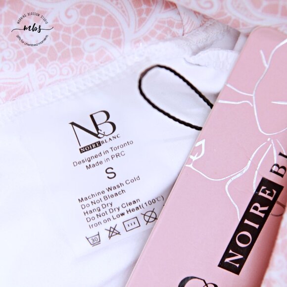 NWT Bundle of Noire Blanc Floral Workout Bra & Leggings Orange Pink White Women - Picture 11 of 12